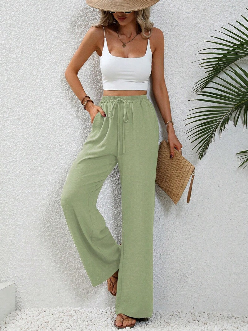 GR | Casual linen summer trousers for women