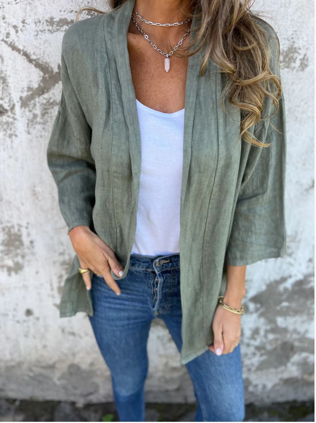 Women's casual summer jacket size