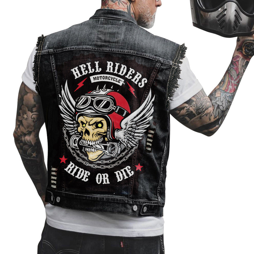 GR | Motorcycle denim vest