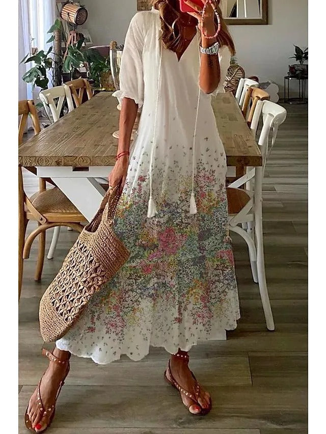 GR | Elegantes Langes Sommerkleid