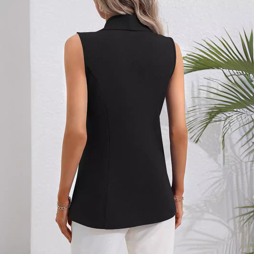 Women's sleeveless blazer size