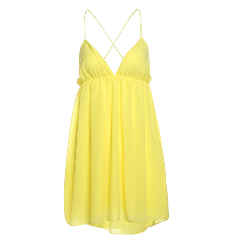 GR | Backless Maxi Dress with Cut-Out: Timeless Summer Elegance