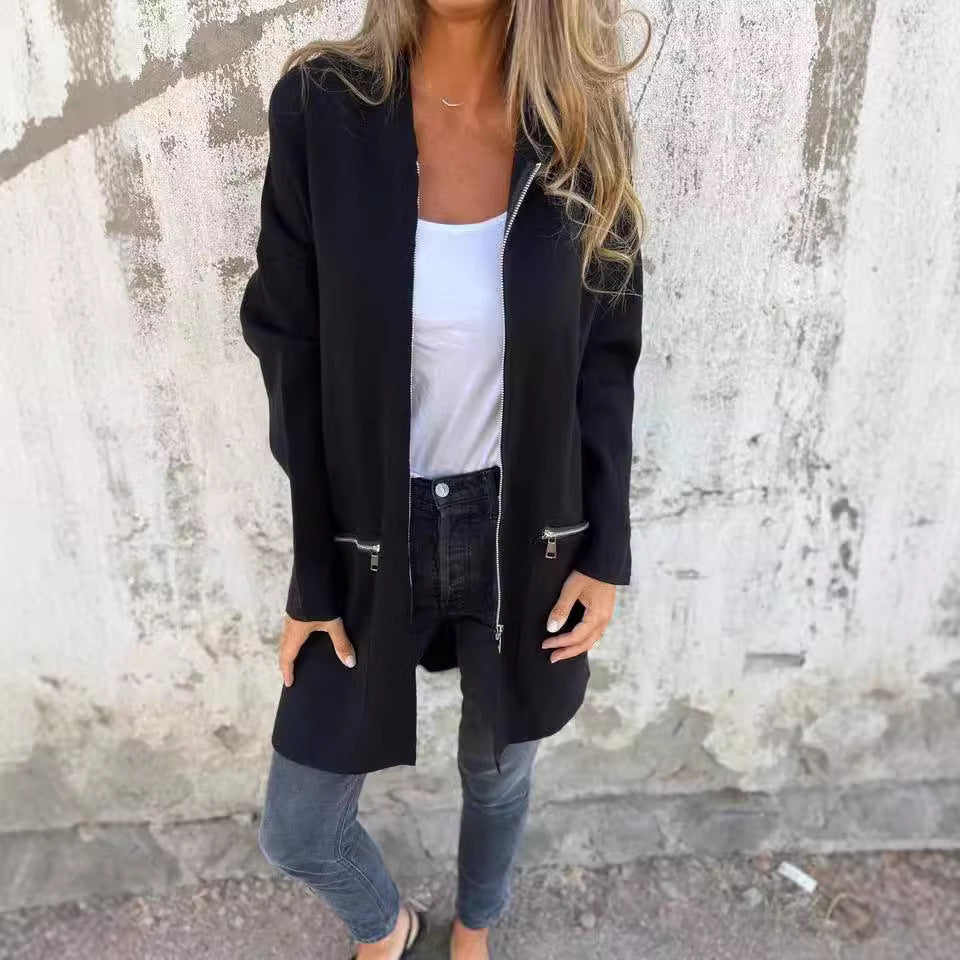 Women's stylish, cozy hooded jacket, size
