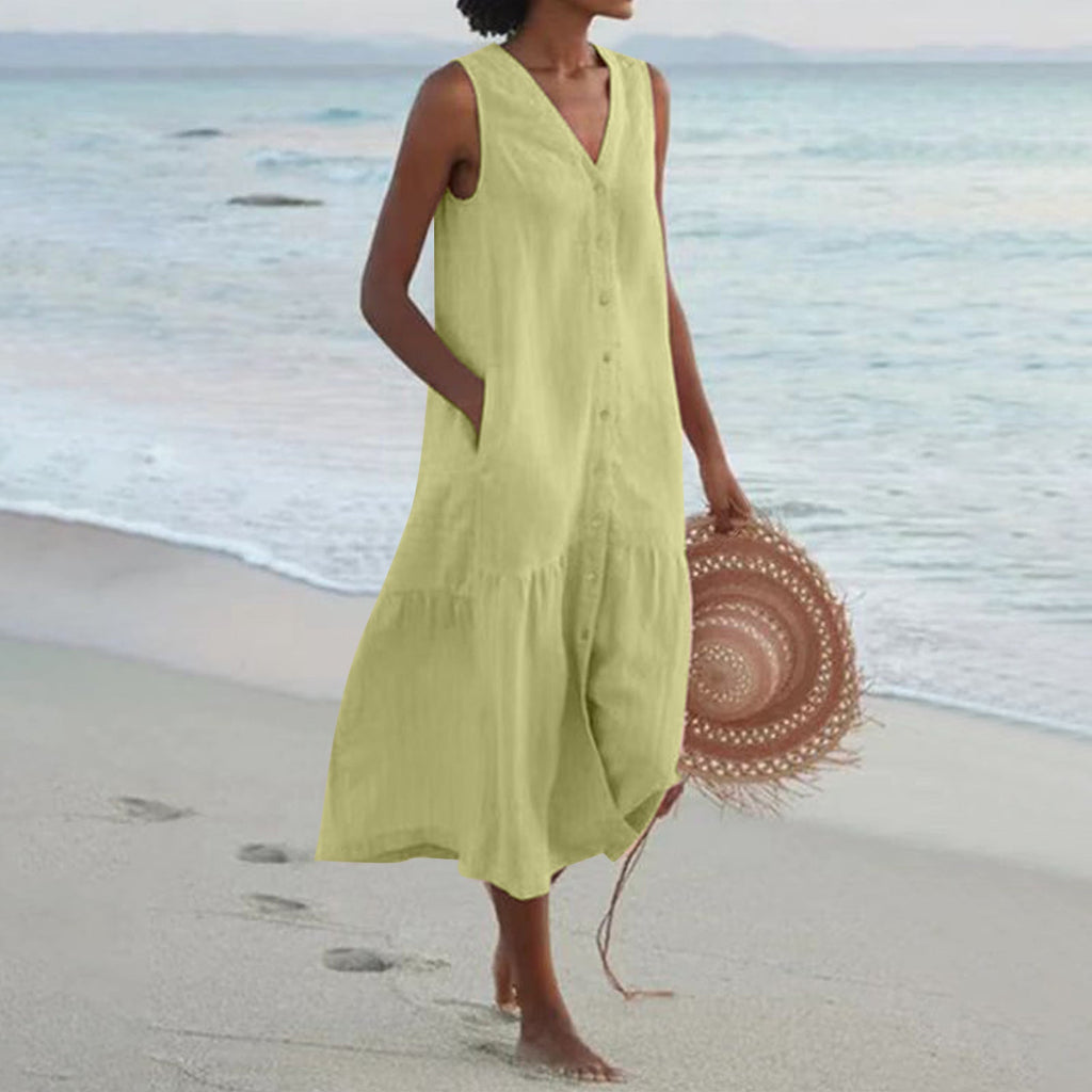 GR | Comfortable summer dress with pockets