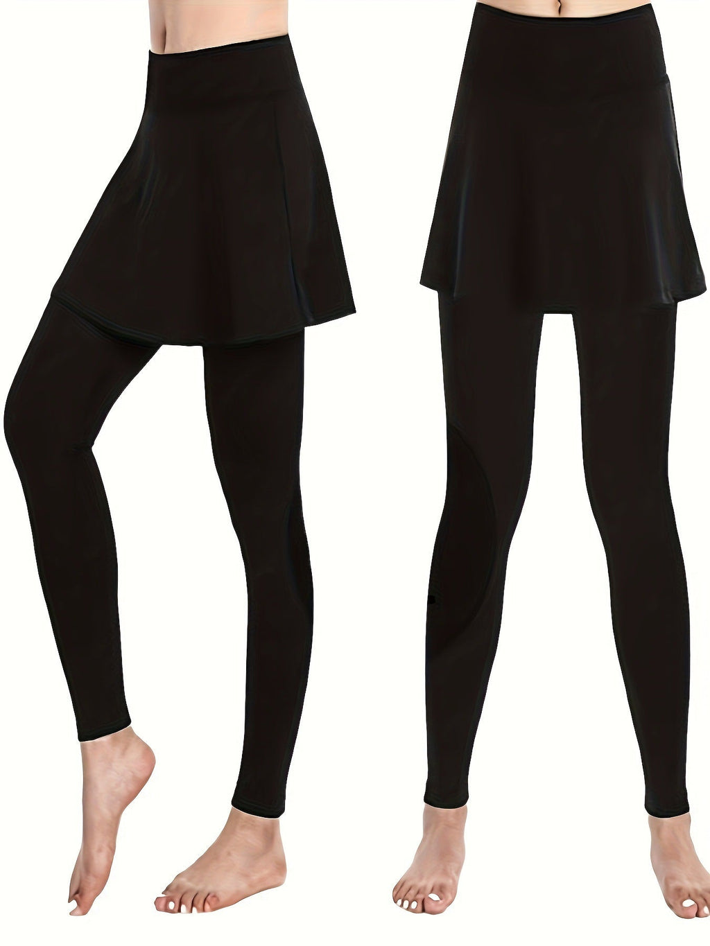 Damen Leggings mit schwingendem Rock GR