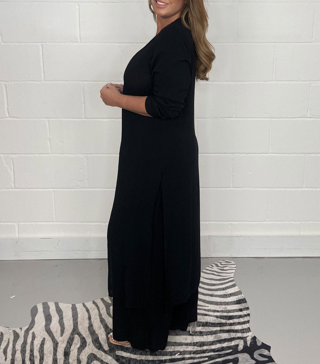 GR | Casual two-piece set with V-neck