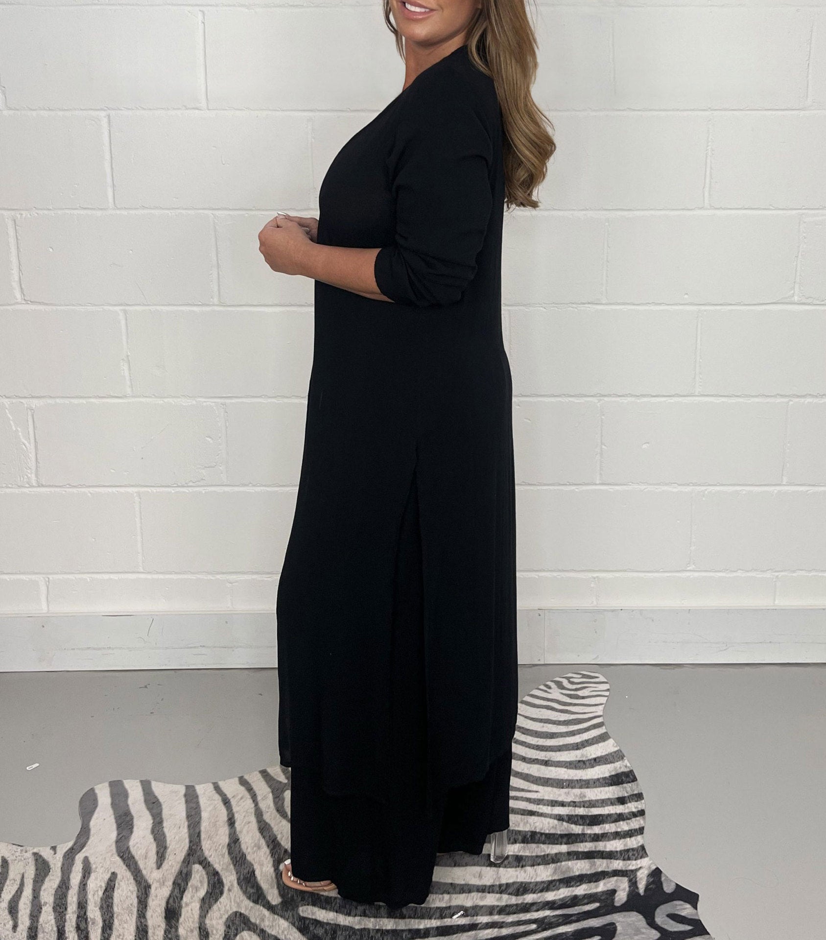 GR | Casual two-piece set with V-neck