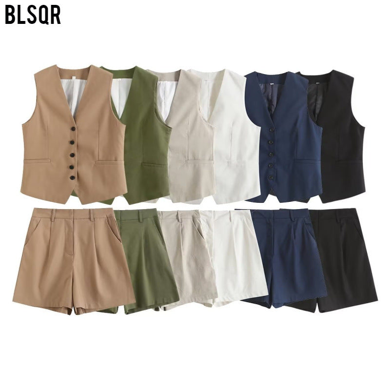 GR | Loose Vest Shorts Set