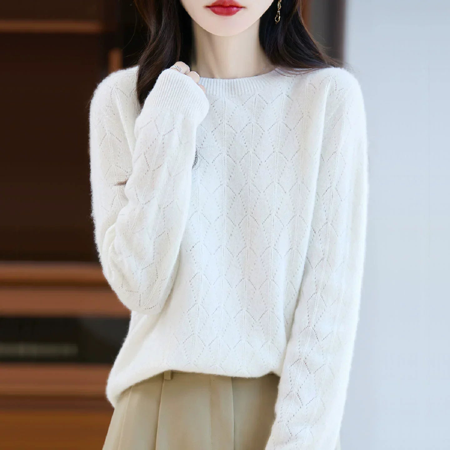GR | Cashmere Sweater for Women, Elegant Knit Design, Soft & Warm