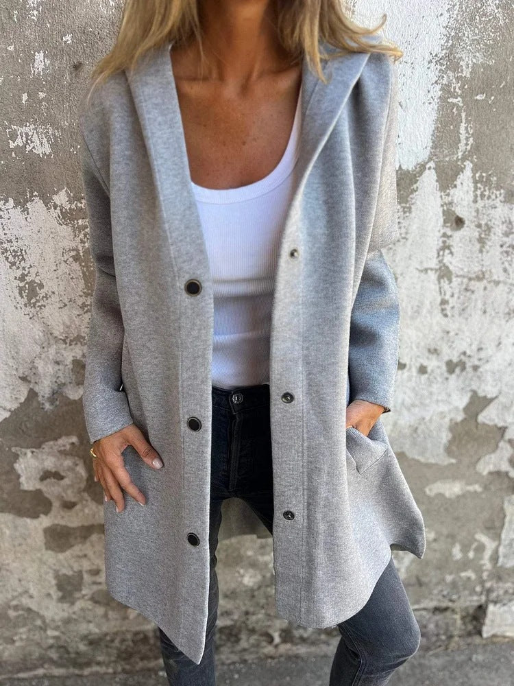 GR | Casual hooded zip-up jacket 
