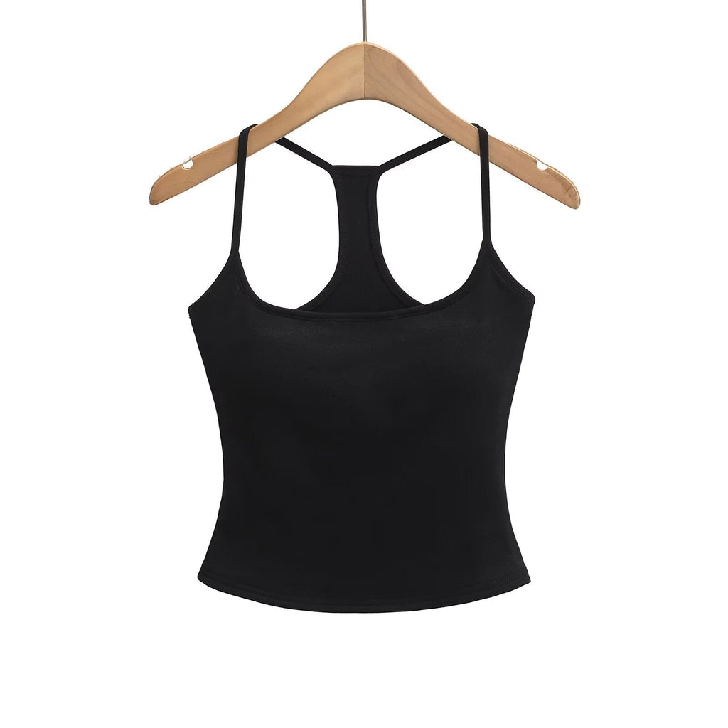 Women's sporty tank top with breathable material and sporty design, size S