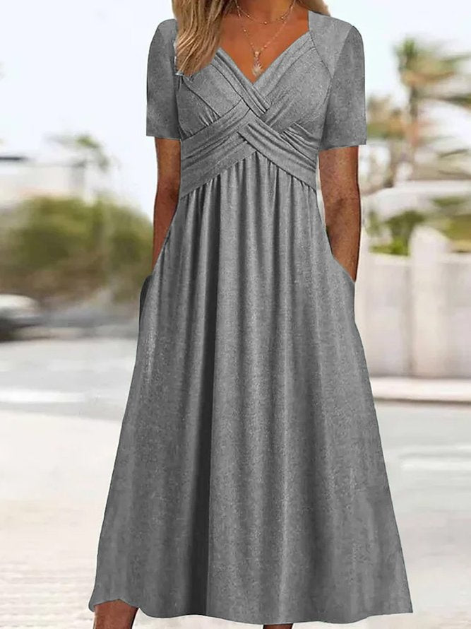 GR | Crossover-Midikleid für stilvolle Ausstrahlung