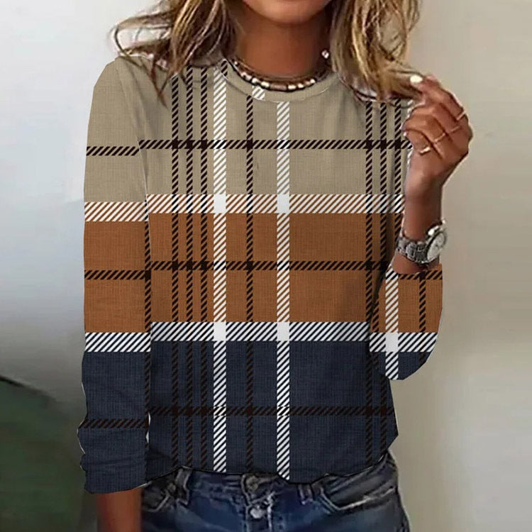 GR | Printed casual pullover top 