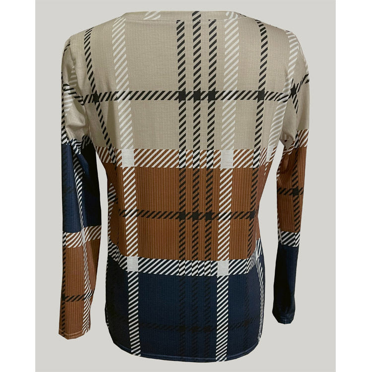 GR | Printed casual pullover top 