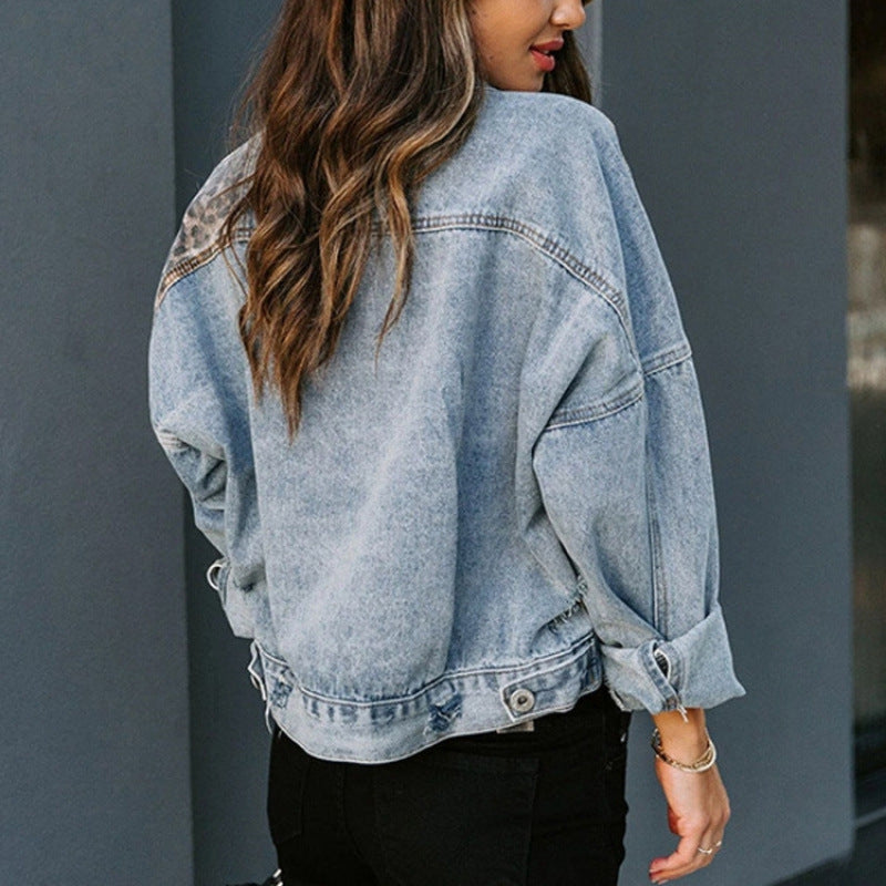 Damen lässige Jacke mit modernen Mustern GR