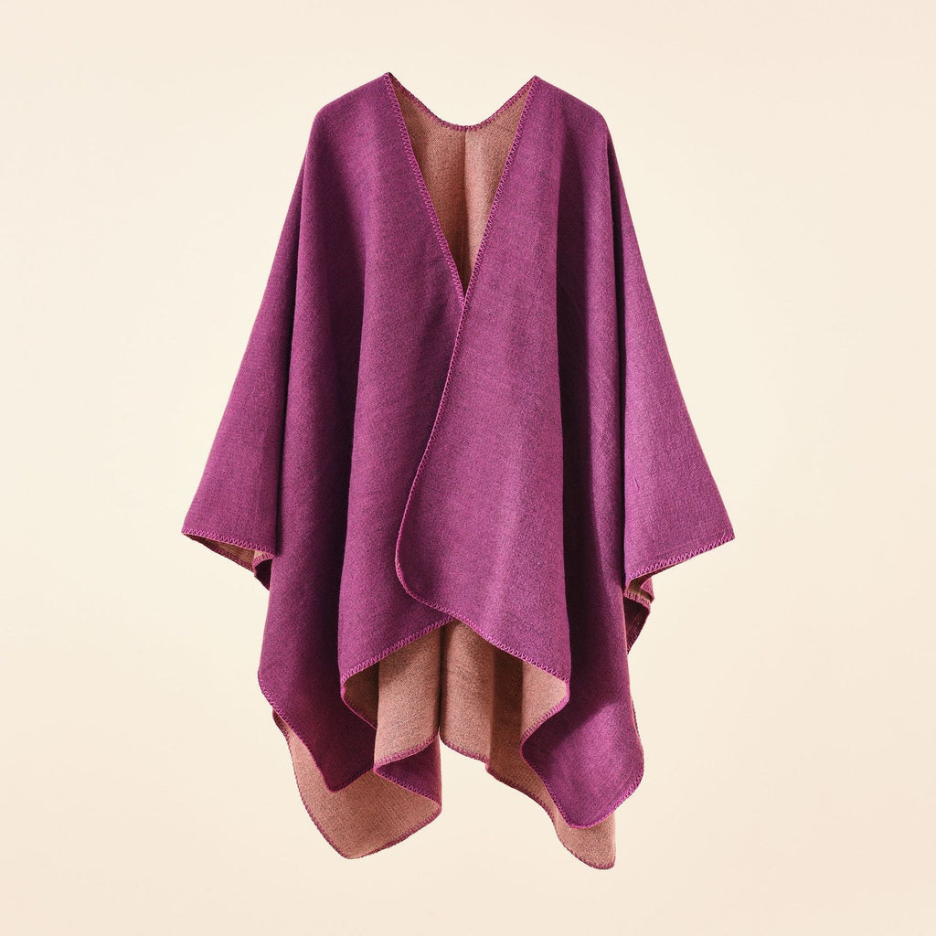 Damen Strickponcho mit asymmetrischem Schnitt und hoher Warmhaltefunktion GR