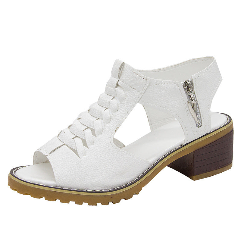 GR - Orthopedic sandals with heels | Comfortable women's sandals with lace design