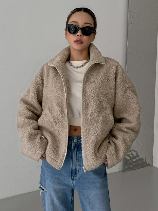GR | Warm teddy jacket for women | Comfort