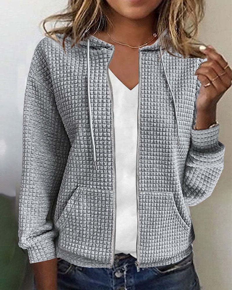GR | Structured jacket with zipper 
