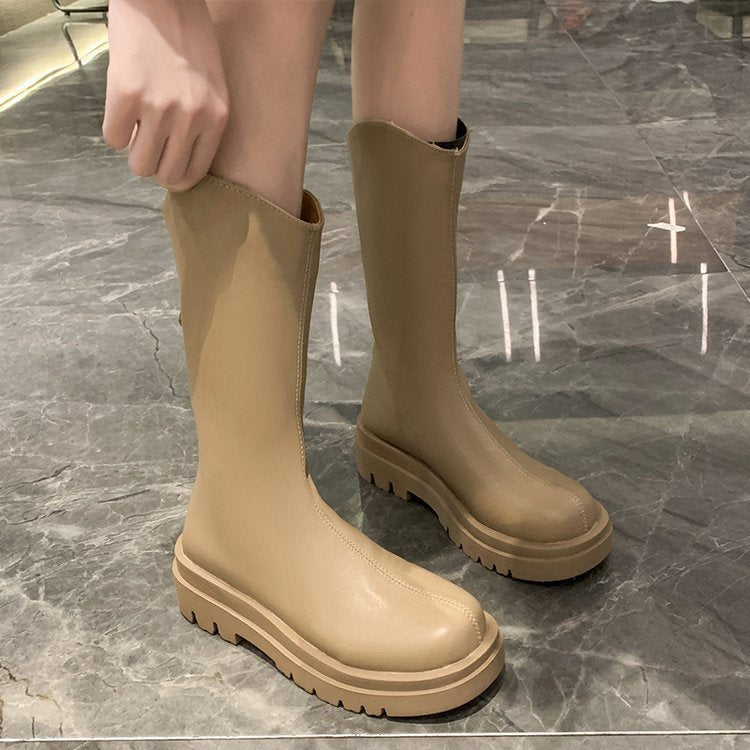 Women's rubber boots with non-slip sole and high shaft, size GR