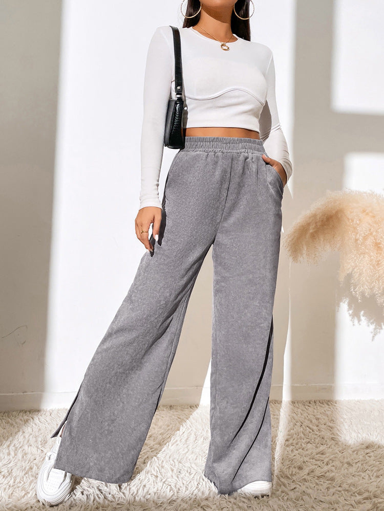 GR with high waist and corduroy fabric