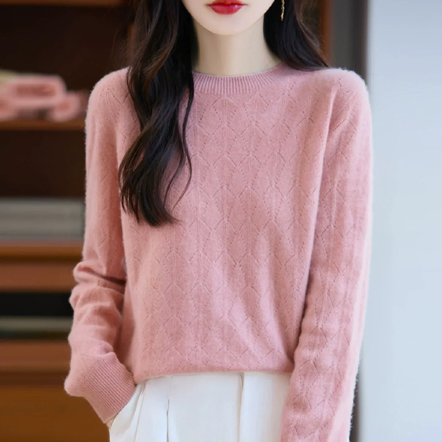 GR | Cashmere Sweater for Women, Elegant Knit Design, Soft & Warm