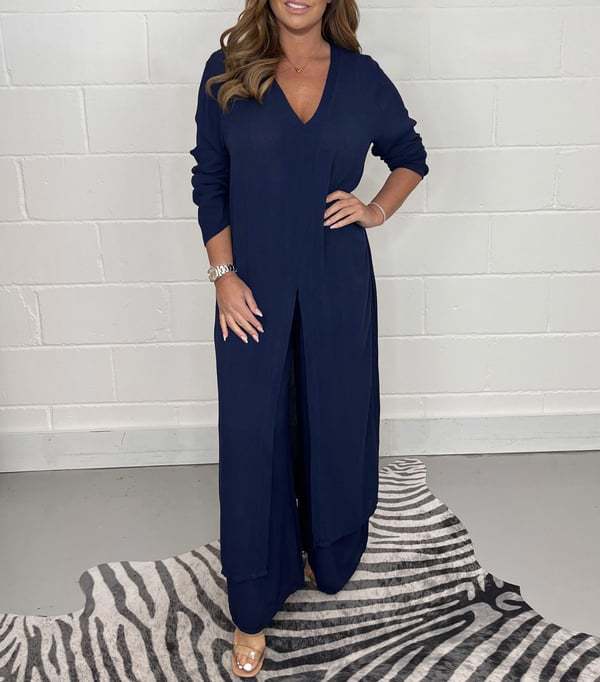 GR | Split Long Top and Pants Set 