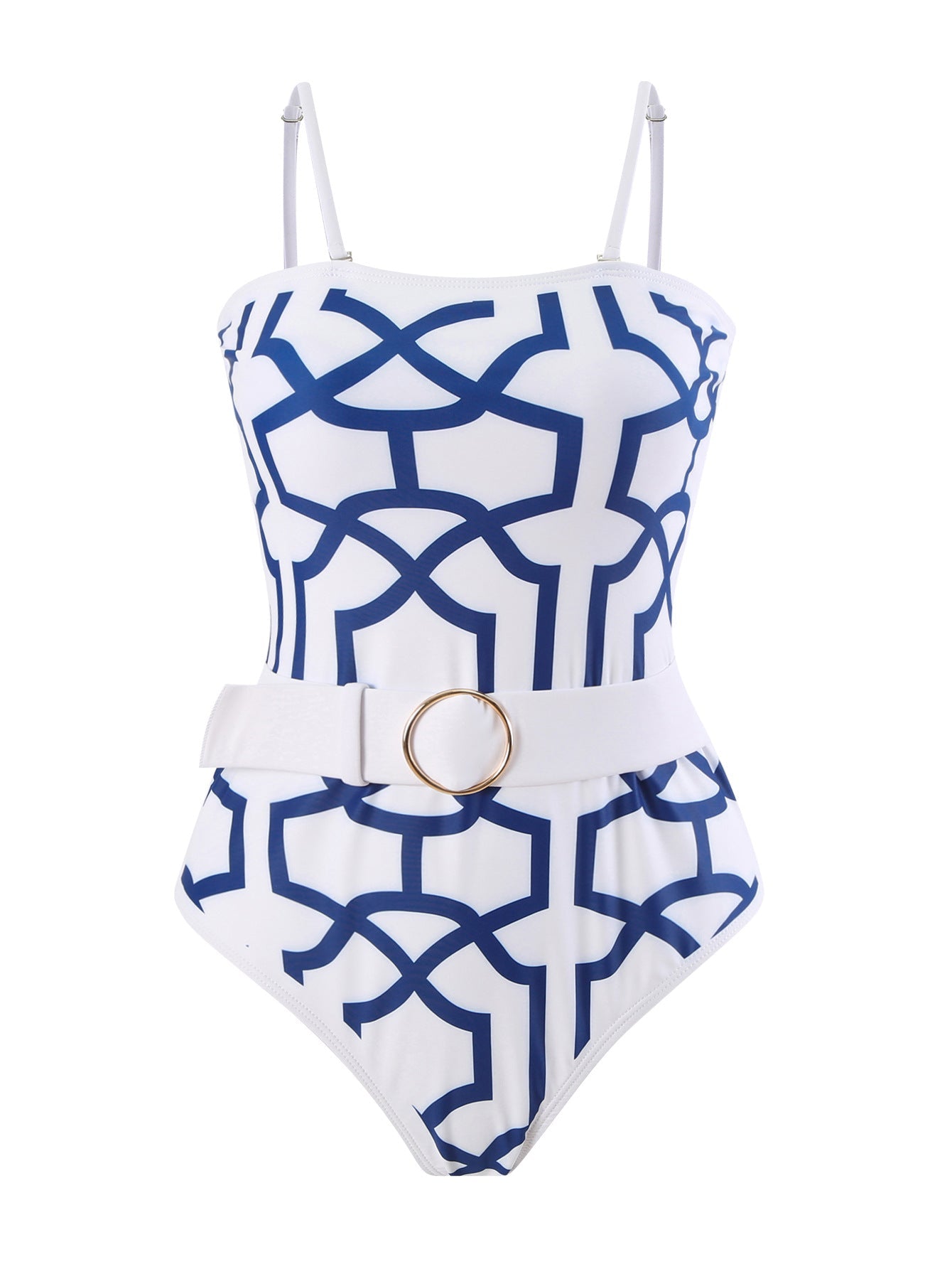 Women's swimsuit with elegant kimono and sophisticated belt, size S