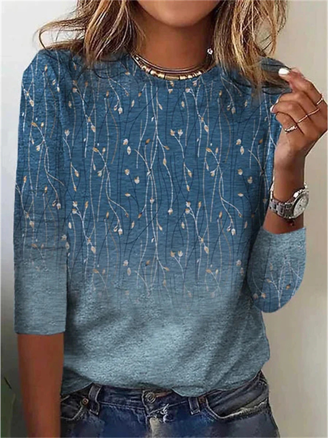 GR | Elegant Top with Print