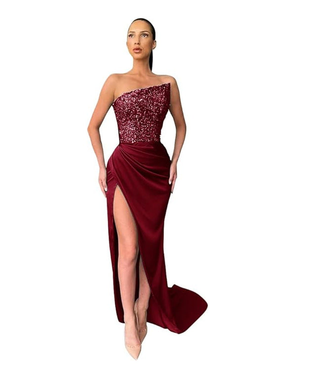 GR | Elegantes mittellanges Abendkleid
