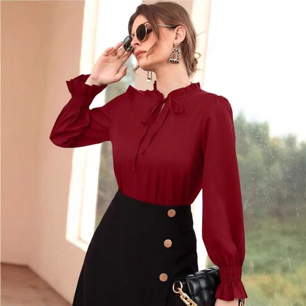 GR | Satin Langarmshirt