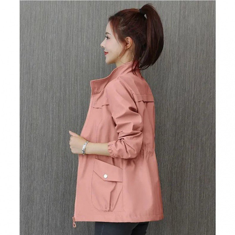 GR | Trench Coat with Zipper for Women