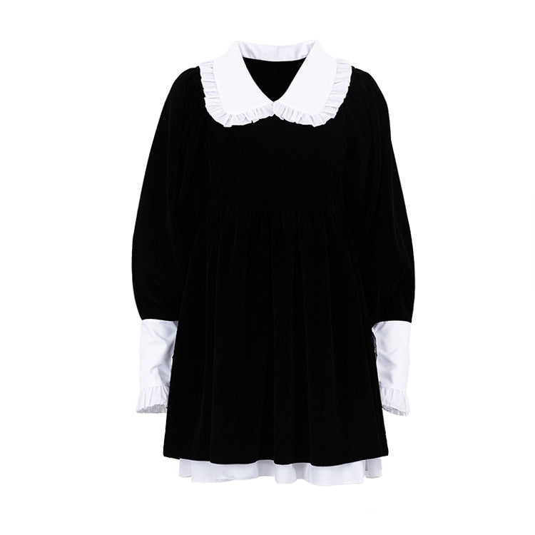 GR | Luxuriöse Französisch Stil Puppe Kragen Mode Kleid