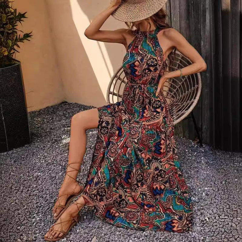 GR | Vintage Bohemian Halterkleid
