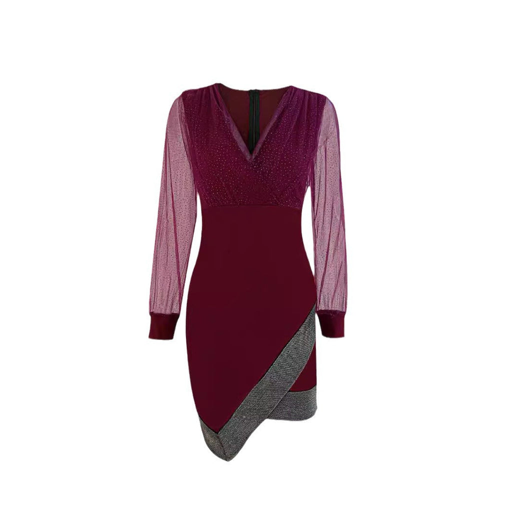 Damen Abendkleid mit funkelnden Details und elegantem Schnitt GR