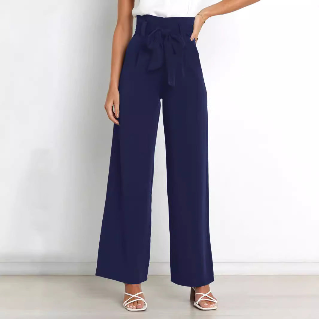 GR | Stylish lacing bow summer trousers 