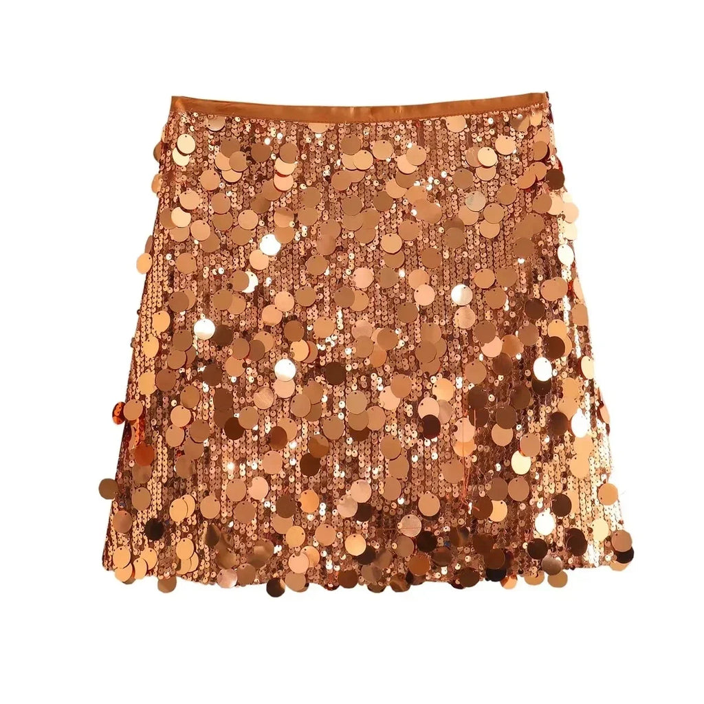GR | Glamour in Motion: Mini sequin skirt 2024 for women 