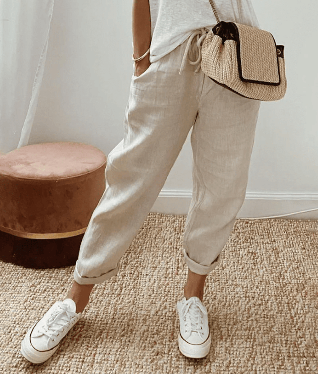 GR | Premium Entspannte Leinenhose