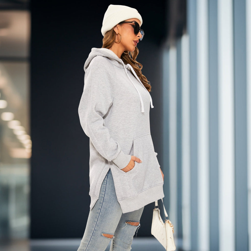 GR | Elegant oversized dress with hood