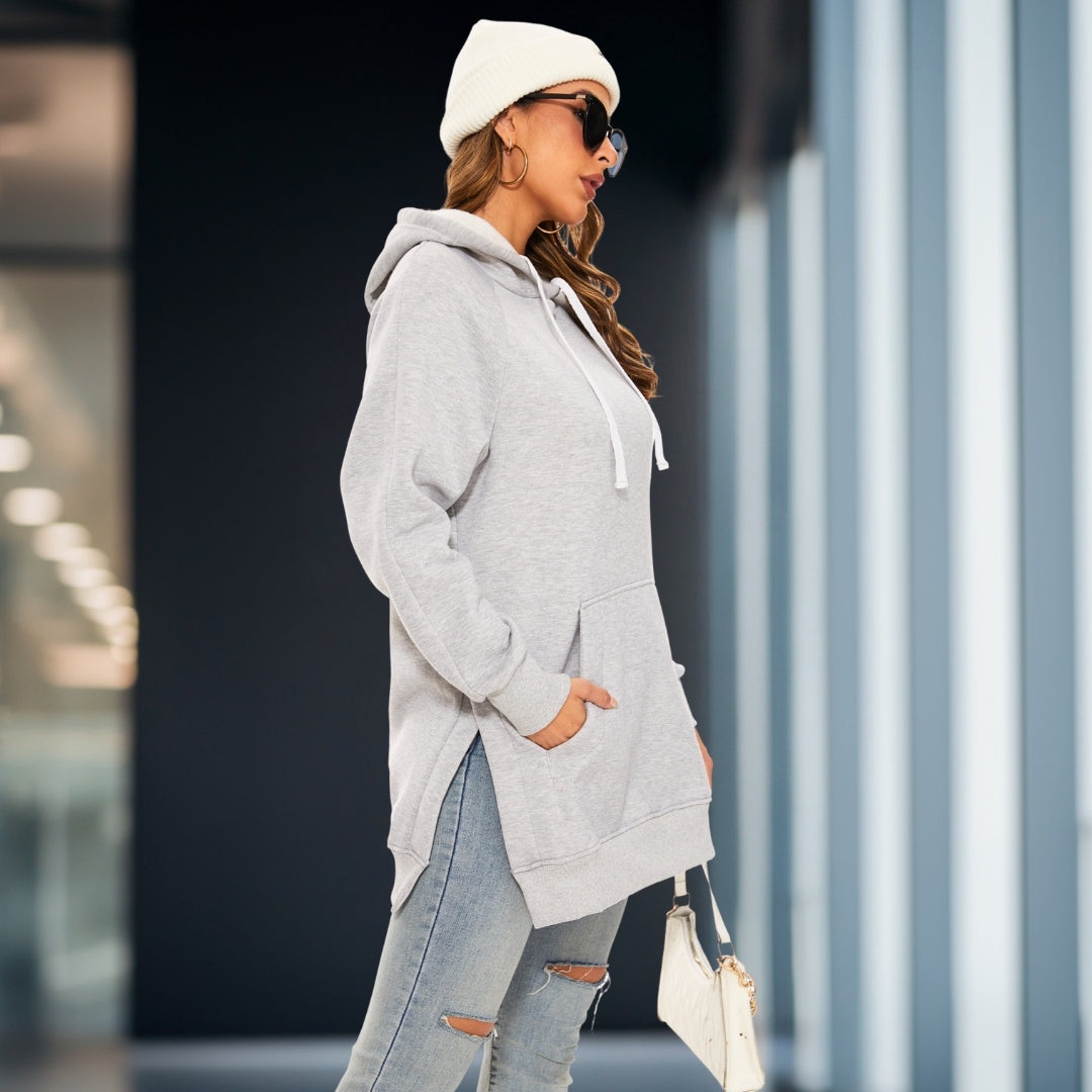 GR | Elegantes Oversized-Kleid mit Kapuze