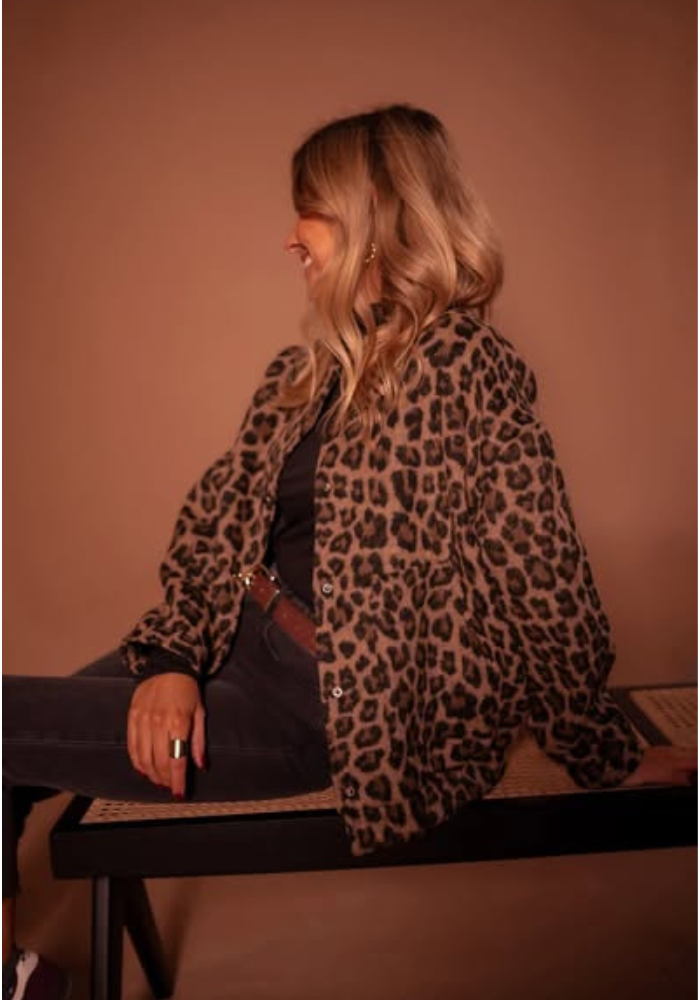 GR | Leopard Bomber Jacket
