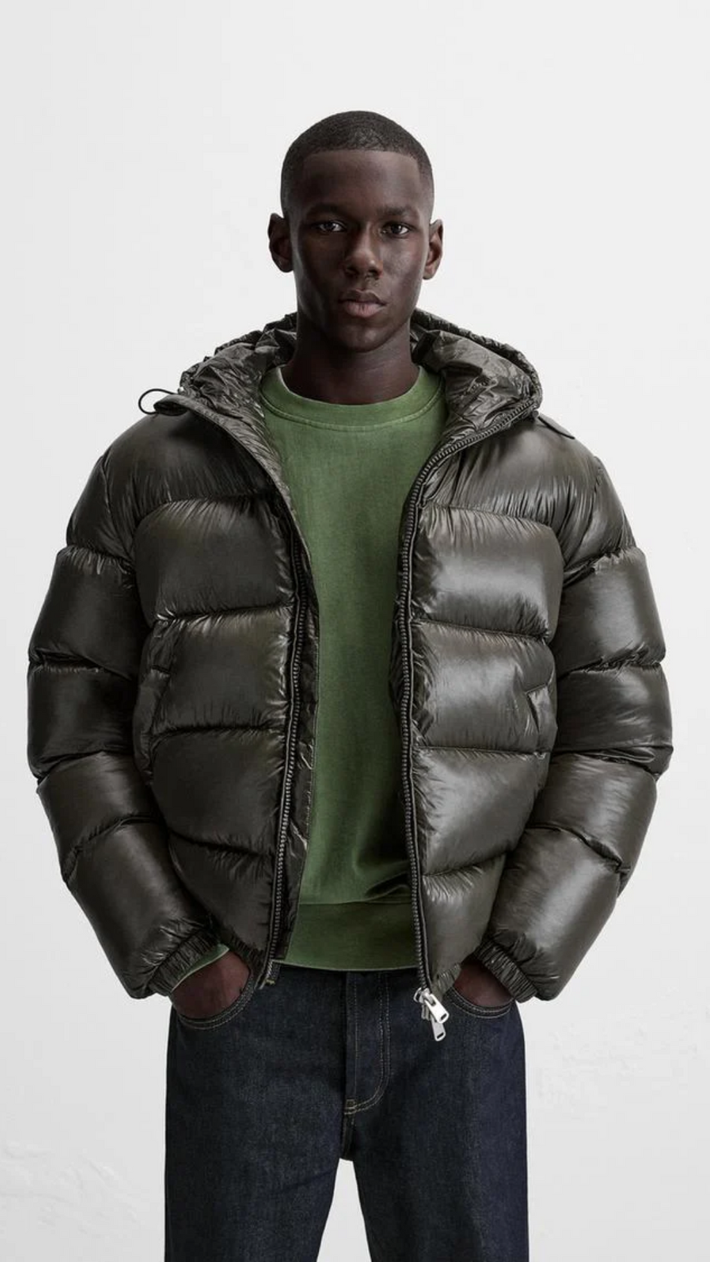 GR | 100% Down Puffer Jacket - Sustainable and Warm - Waterproof and Trendy