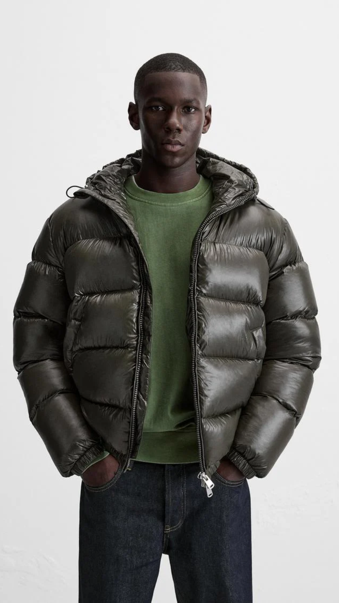 GR | 100% Down Puffer Jacket - Sustainable and Warm - Waterproof and Trendy