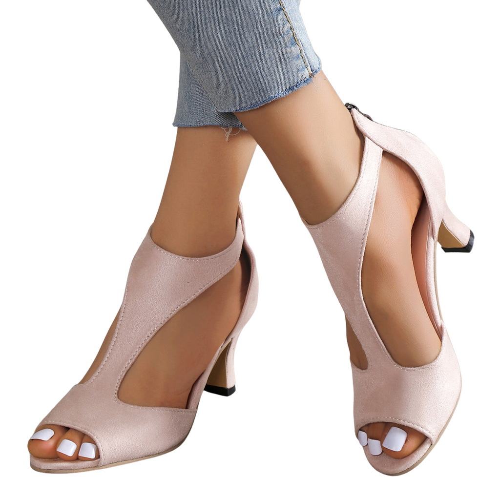 GR | Sandal with raised heel and orthopedic support