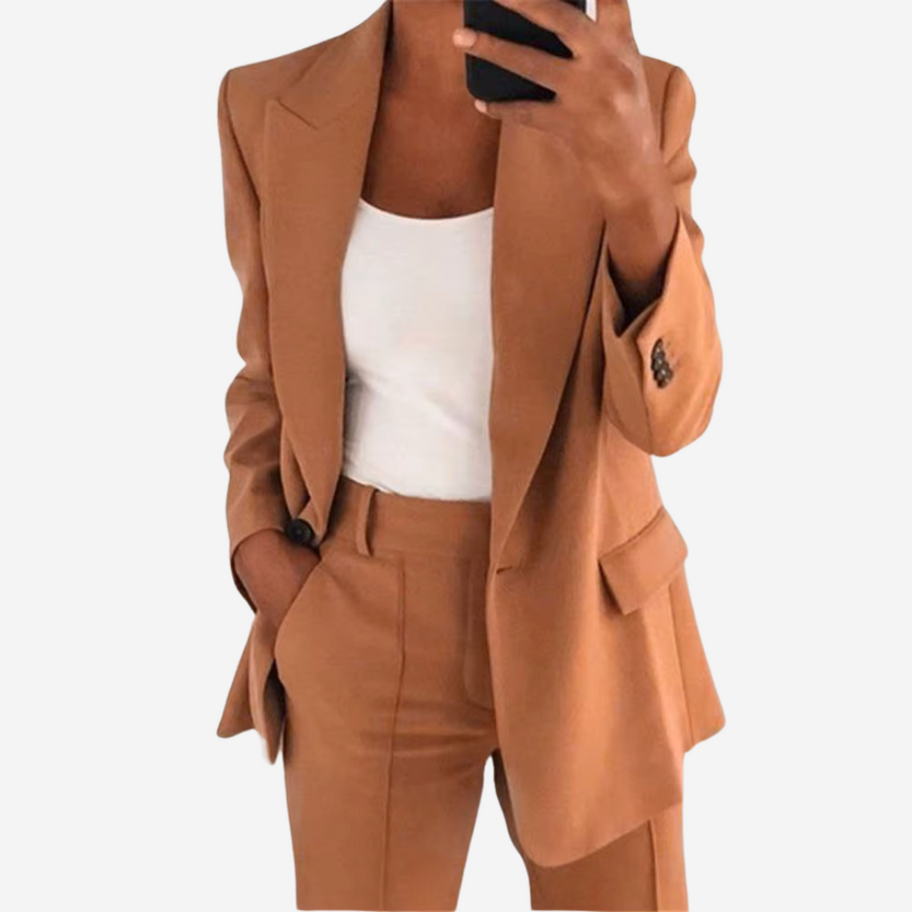 GR | Two-Piece Blazer and Trousers Set for Women