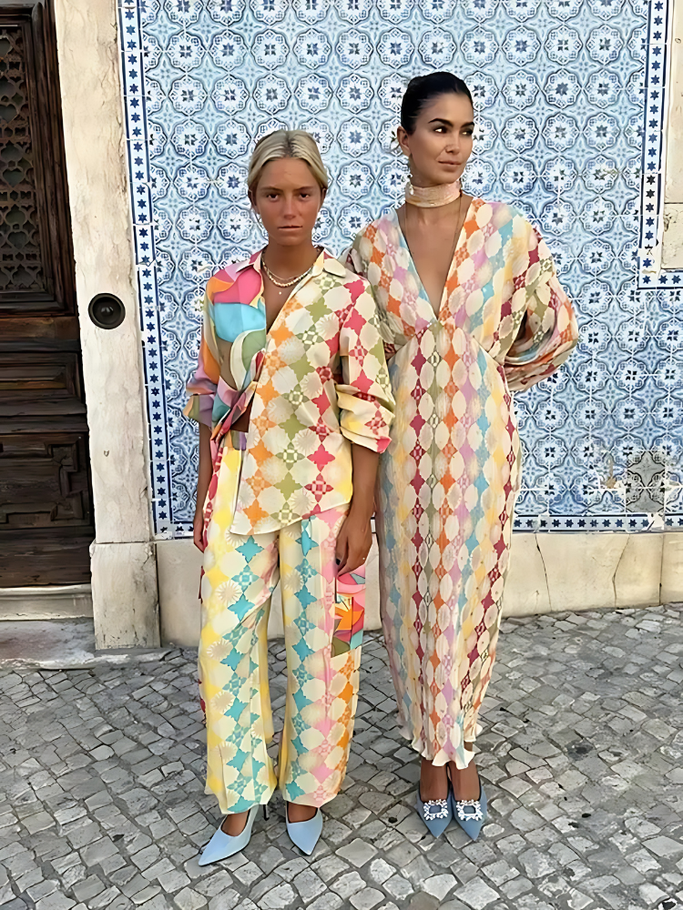 GR | Colorful Geometric Set for Women
