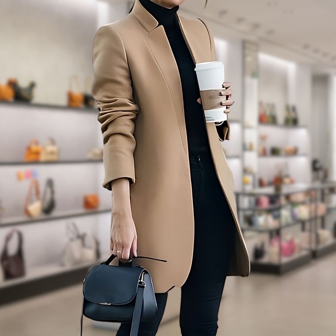 GR | Women's Autumn/Winter Wool Blazer - Stylish & Warm for Cold Days 