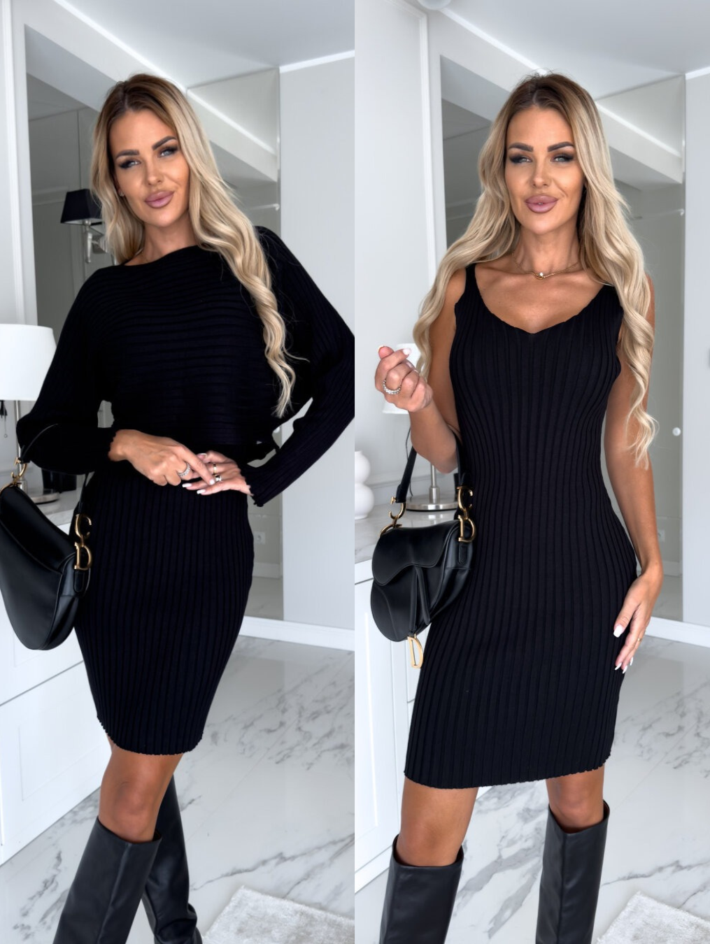 GR - Sleeveless dress with matching sweater
