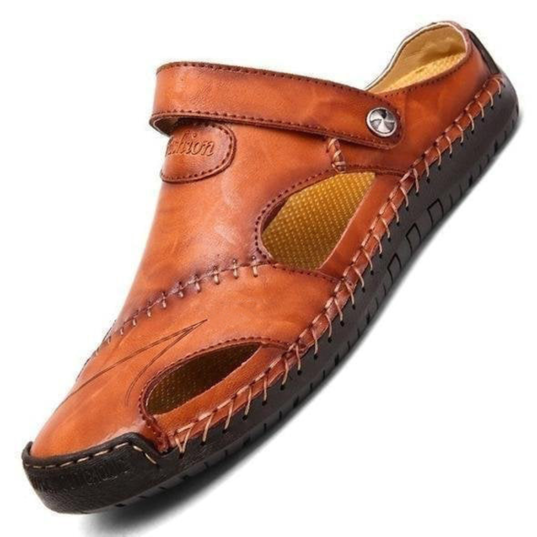 GR | Orthopedic leather sandals