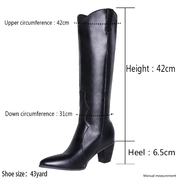 GR - Women's boots with a pointed toe